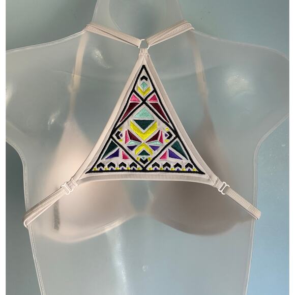 PINK Swim Top White Medium (A-C) - Picture 3 of 8